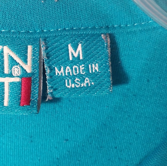 P268. Jaclyn Sport. Blue, medium, pullover top - Picture 4 of 5